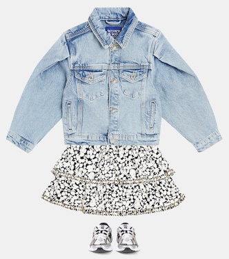 Puff-sleeve denim jacket | Scotch & Soda Kids