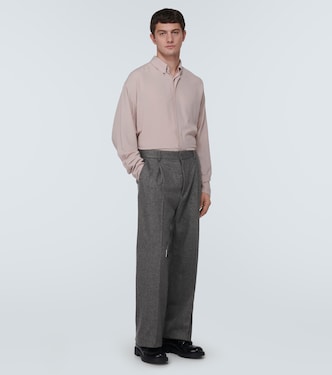 Wool and mohair straight pants | Winnie New York
