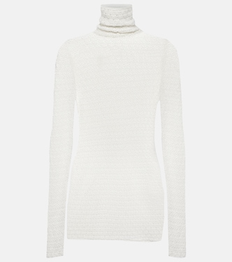 Top con cuello alto de croché | Toteme