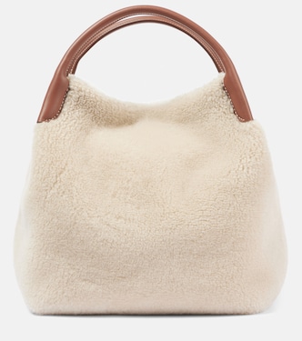 Bucket-Bag Bale Large aus Faux Shearling | Loro Piana