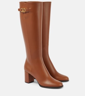 Botas altas VLogo Signature de piel | Valentino Garavani