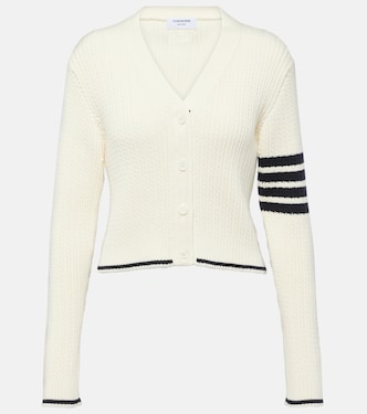 Chaleco de punto trenzado de lana | Thom Browne
