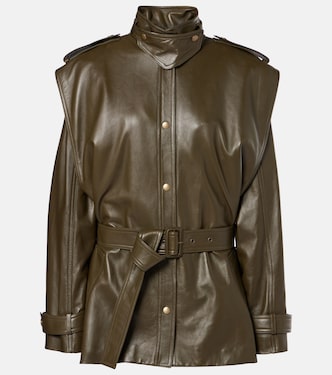 Oversized leather jacket | Chloé
