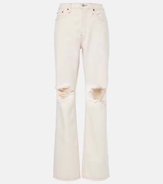 Relaxed Long distressed high-rise jeans | Re/Done