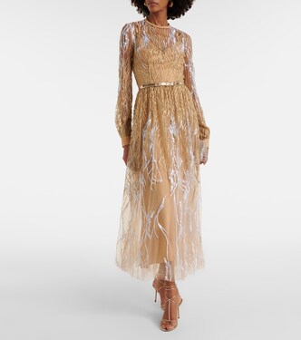 Abito midi in tulle | Elie Saab