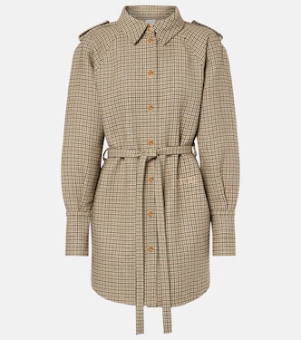 Robe chemise à carreaux | Patou