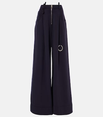 Weite High-Rise-Hose aus Baumwolle | The Attico