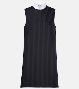 Minikleid aus Wolle und Baumwolle | Miu Miu