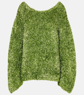 Pull oversize en lamé | Dries Van Noten