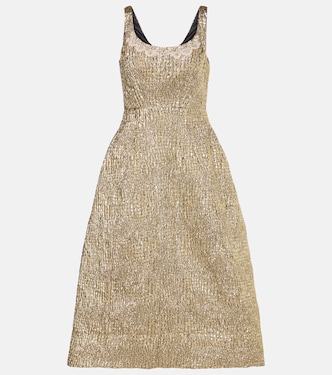 Abito midi in cloqué con cristalli | Simone Rocha