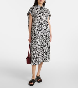 Gonna midi in cotone con stampa | Marni