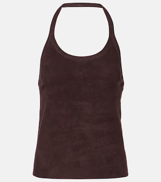 Top aus Veloursleder | Stouls