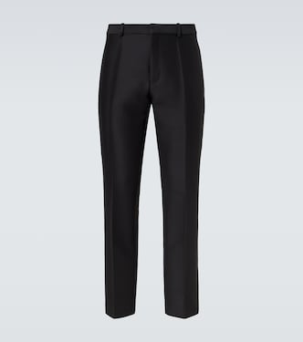 Wool and silk straight pants | Loewe
