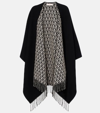 Poncho in lana, seta e cashmere | Valentino