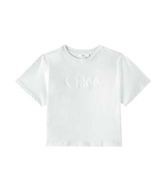 T-Shirt aus Baumwoll-Jersey | Chloé Kids