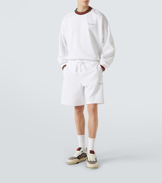 Webstripe cotton jersey shorts | Gucci