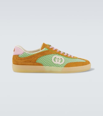 G75绒面革边饰运动鞋 | Gucci