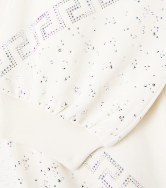 Greca cotton fleece sweatpants | Versace Kids