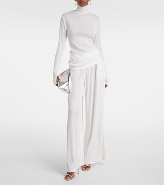 Rollkragenpullover aus Rippstrick | Norma Kamali