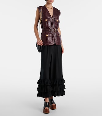 Gilet in pelle con cintura | Chloé