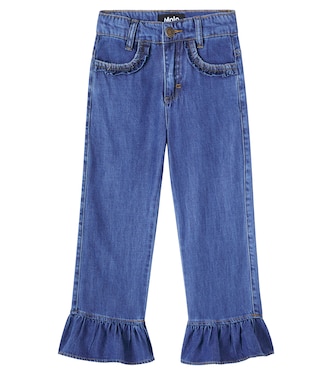 Amara ruffled straight jeans | Molo