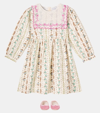 Robe Eliza brodée en coton | Bebe Organic