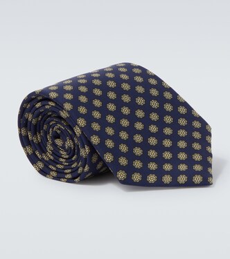 Printed silk tie | Dunhill