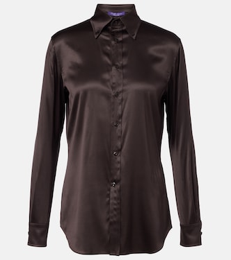 Cameron silk-blend charmeuse shirt | Ralph Lauren Collection