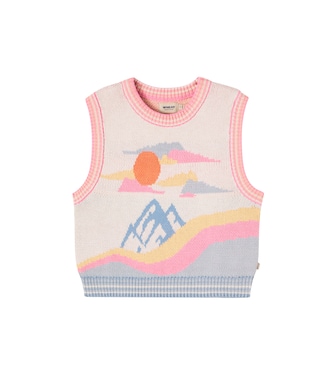 Pullunder Maria aus Baumwoll-Jacquard  | Wheat