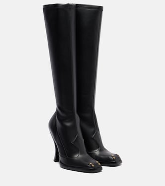 Studded leather knee-high boots | Etro