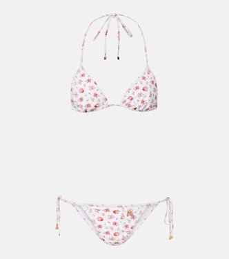 Floral triangle bikini | Dolce&Gabbana