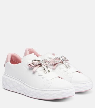 Diamond Light Maxi leather sneakers | Jimmy Choo