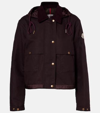 Aconitum cotton and linen-blend jacket | Moncler