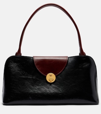 Vivienne Medium leather shoulder bag | Versace