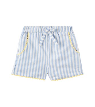 Miranda striped cotton shorts | La Coqueta