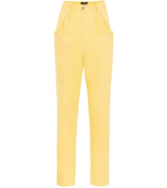 Pantaloni Yerris a vita alta in cotone | Isabel Marant