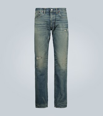 Slim-fit washed selvedge jeans | RRL
