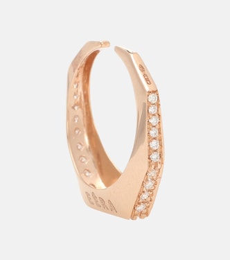 Boucle d'oreille Sabrina en or 18 ct et diamants | Eéra