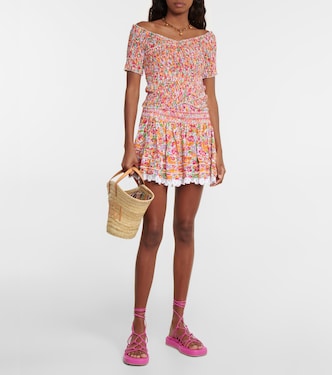 Galia floral miniskirt | Poupette St Barth