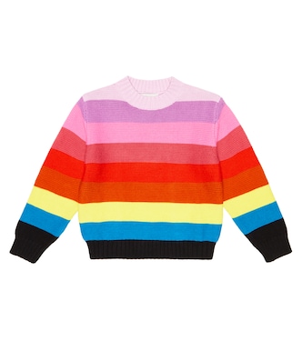 Pull rayé en coton et laine | Stella McCartney Kids