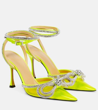 Double Bow embellished PVC pumps | Mach & Mach