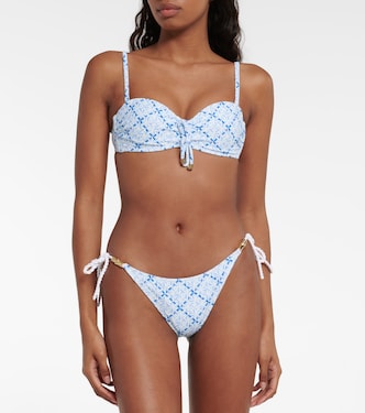 Grand Cayman ruched bandeau bikini top | Heidi Klein