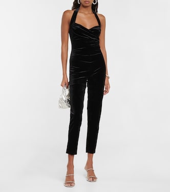 Cayla velvet catsuit | Norma Kamali