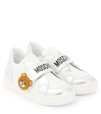 Sneakers in pelle con logo | Moschino Kids