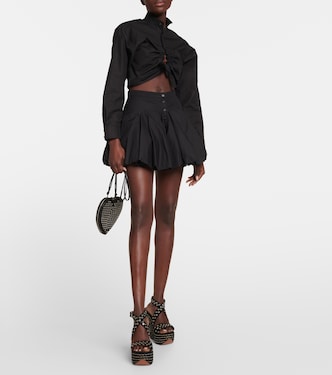 Embellished suede wedge sandals | Alaïa