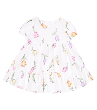 Bebé - vestido de algodón floral | Monnalisa