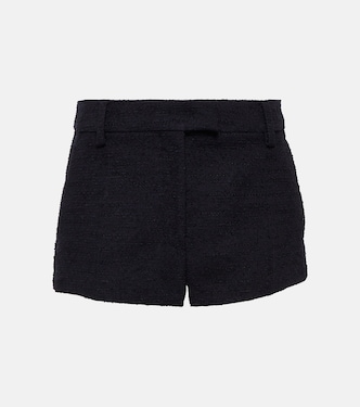 Shorts in tweed a vita alta | Valentino