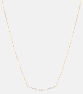 Halskette Crescent aus 18kt Gelbgold mit Diamanten | Anita Ko