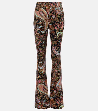 Jeans flared a vita alta con stampa | Etro