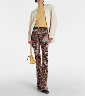 Jeans flared a vita alta con stampa | Etro